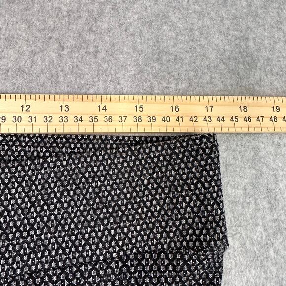 Loft Houndstooth Leggings Womens Black/White Pants Large High Waist Office Work - Picture 6 of 9